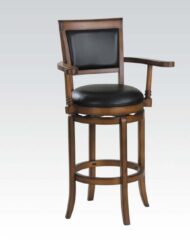 Swivel Bar Arm Chair (Oak Finish)