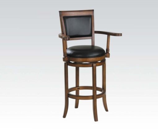Swivel Bar Arm Chair (Oak Finish)