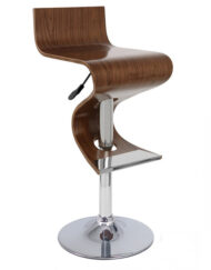 Walnut Bar Stool - S958 (Wal, Blk, Wh)