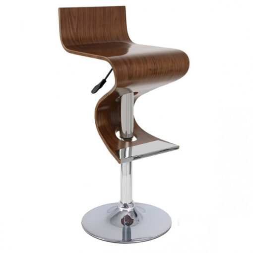 Walnut Bar Stool - S958 (Wal, Blk, Wh)