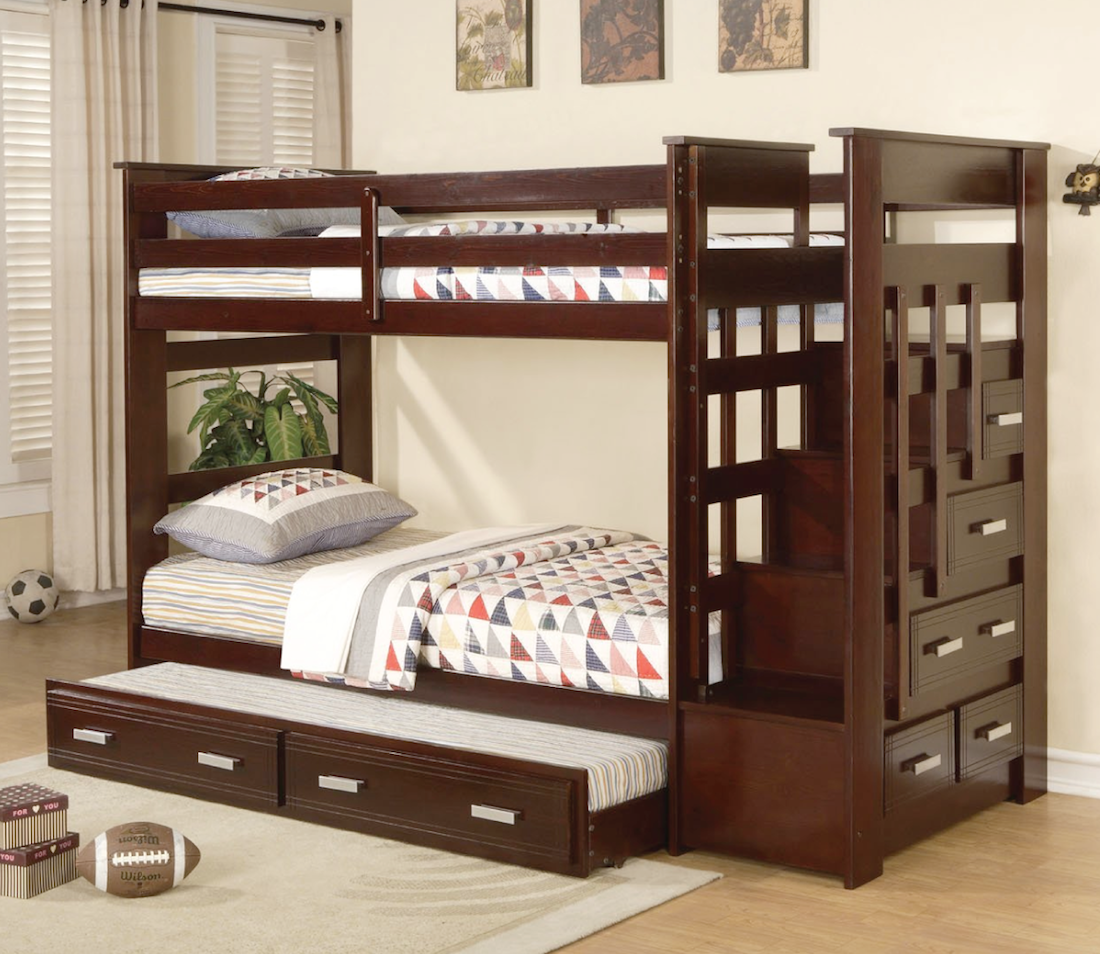 allentown twin over twin bunk bed