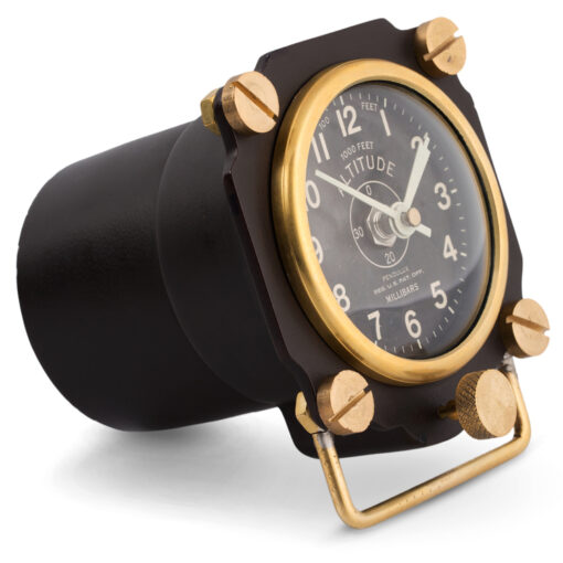PENDULUX ALTIMETER TABLE CLOCK - BLACK OR ALUMINUM - Image 3