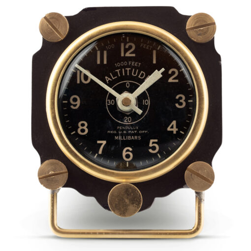 PENDULUX ALTIMETER TABLE CLOCK - BLACK OR ALUMINUM - Image 4